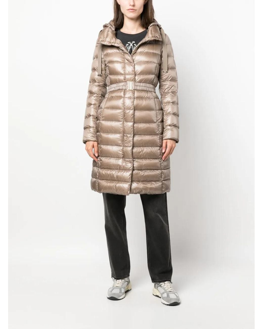 Herno Natural Padded Belted Raincoat
