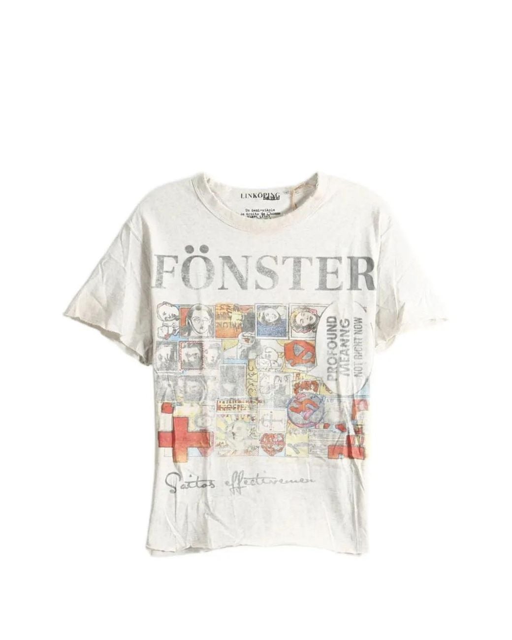 SAITOS White Fonster Raw-Cut T-Shirt