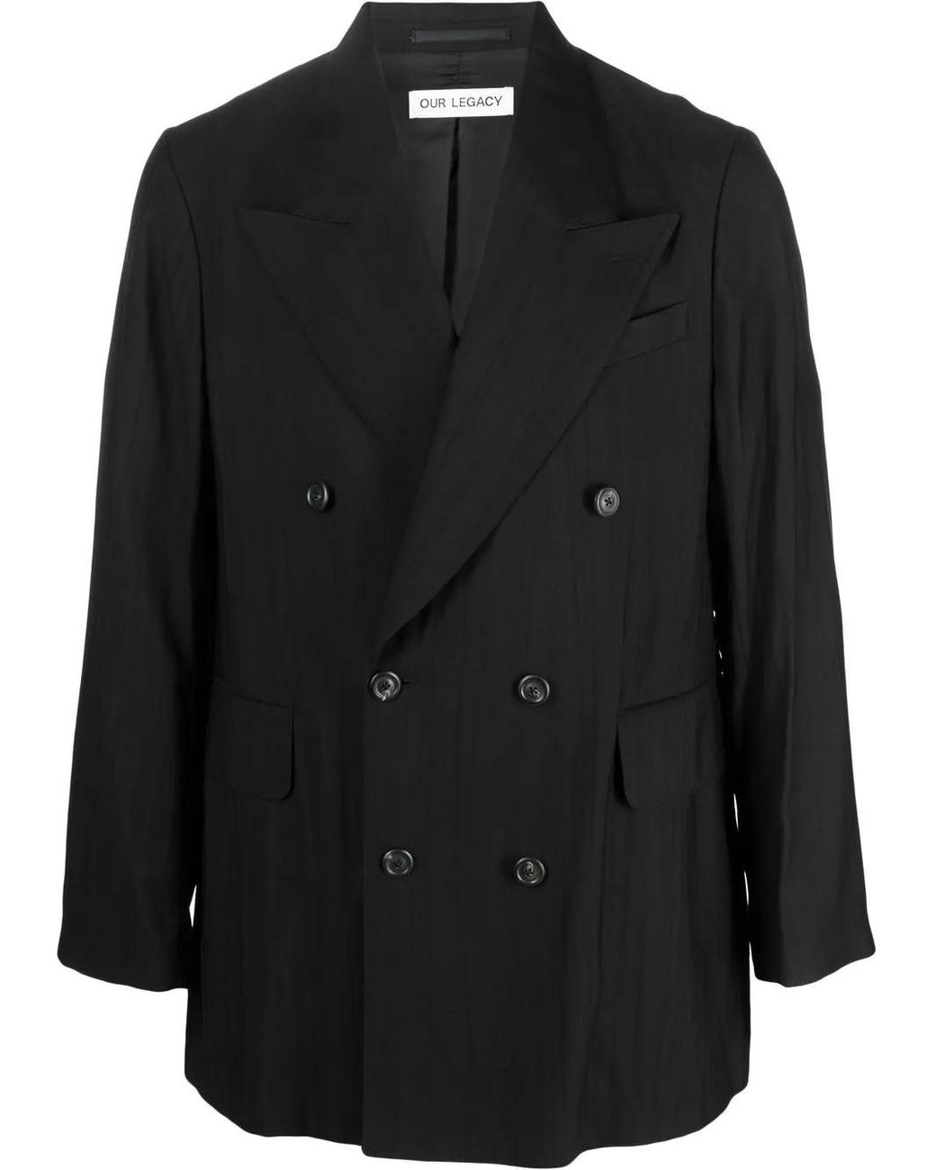Our Legacy Black Sharp Db Blazer for men
