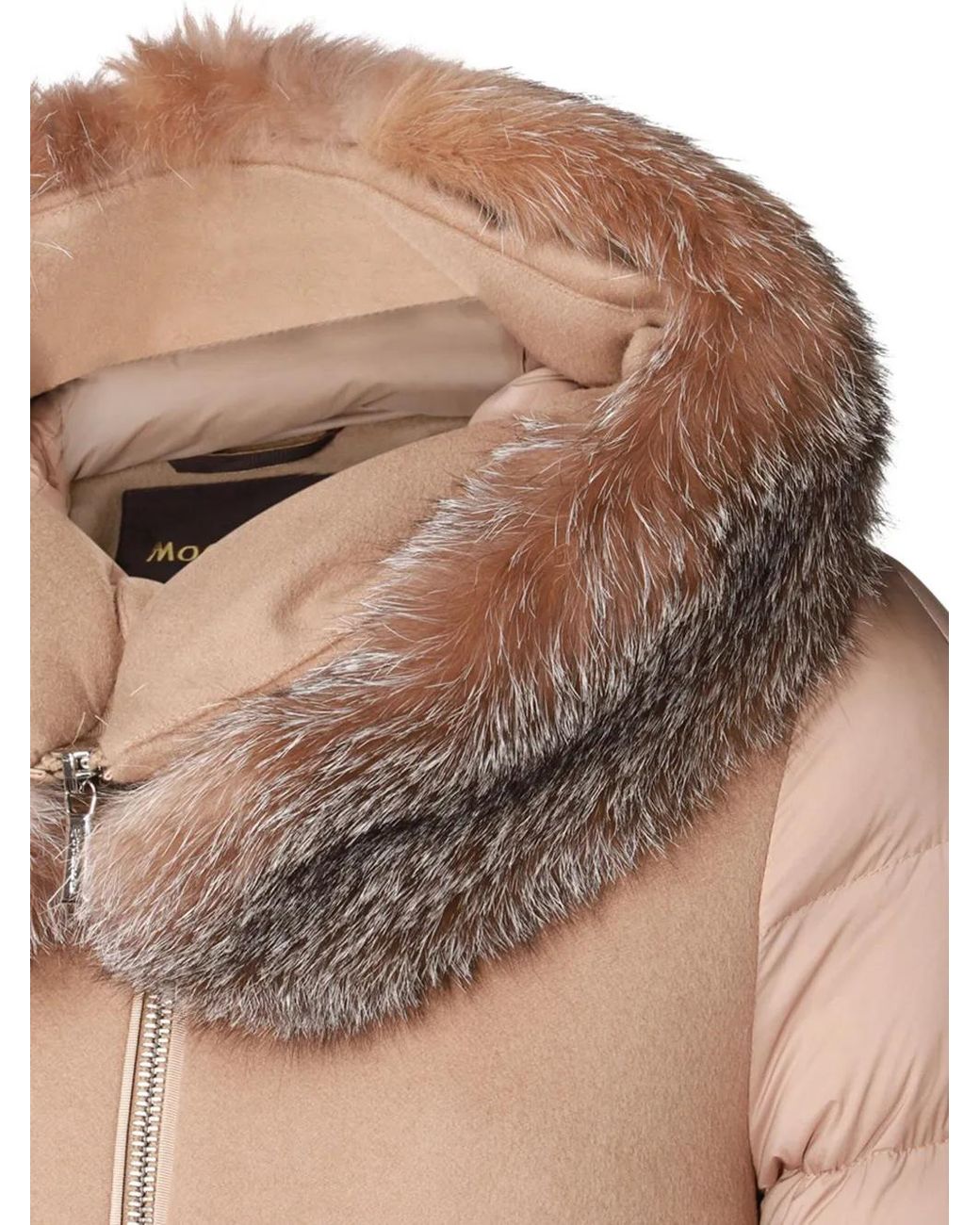 Moorer Natural Wool-Cashmere Quilted Hooded Coat