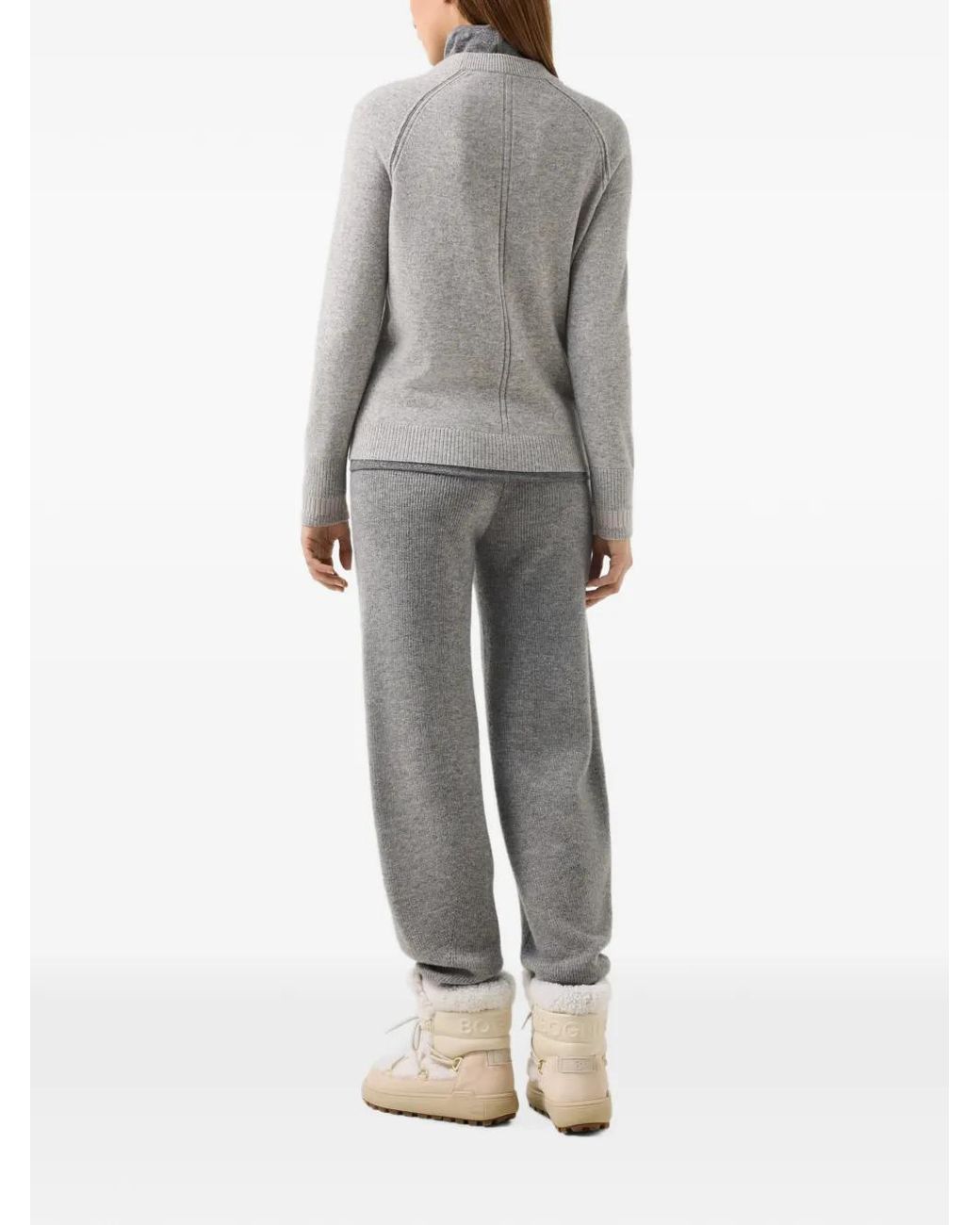 Bogner Gray Vanessa Logo-Plaque Sweater
