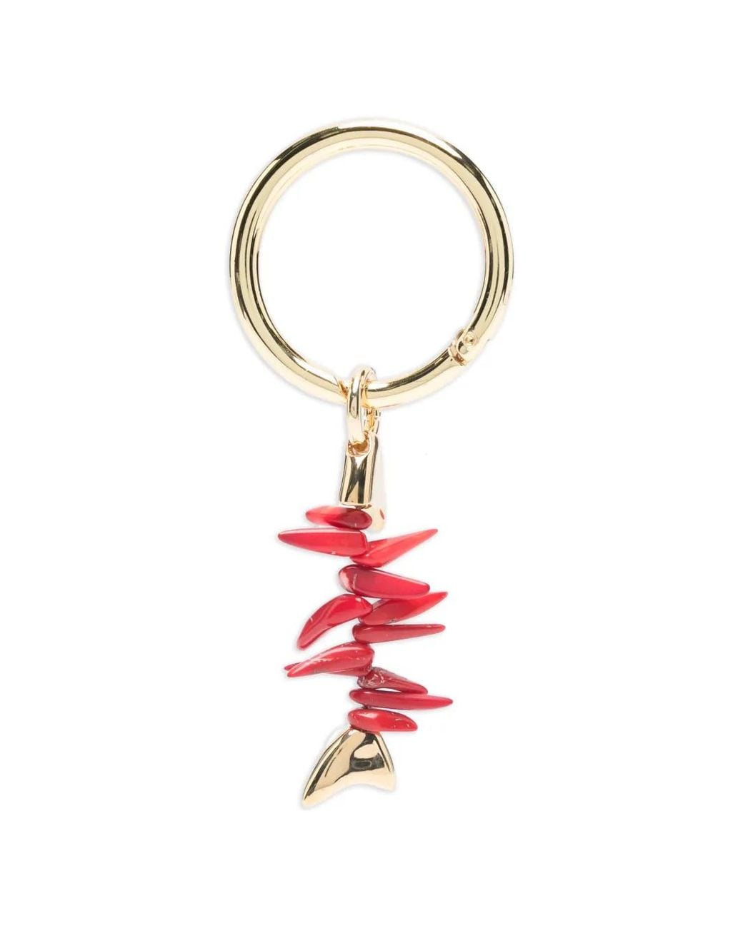 Benedetta Bruzziches White Coral-Charm Keyring