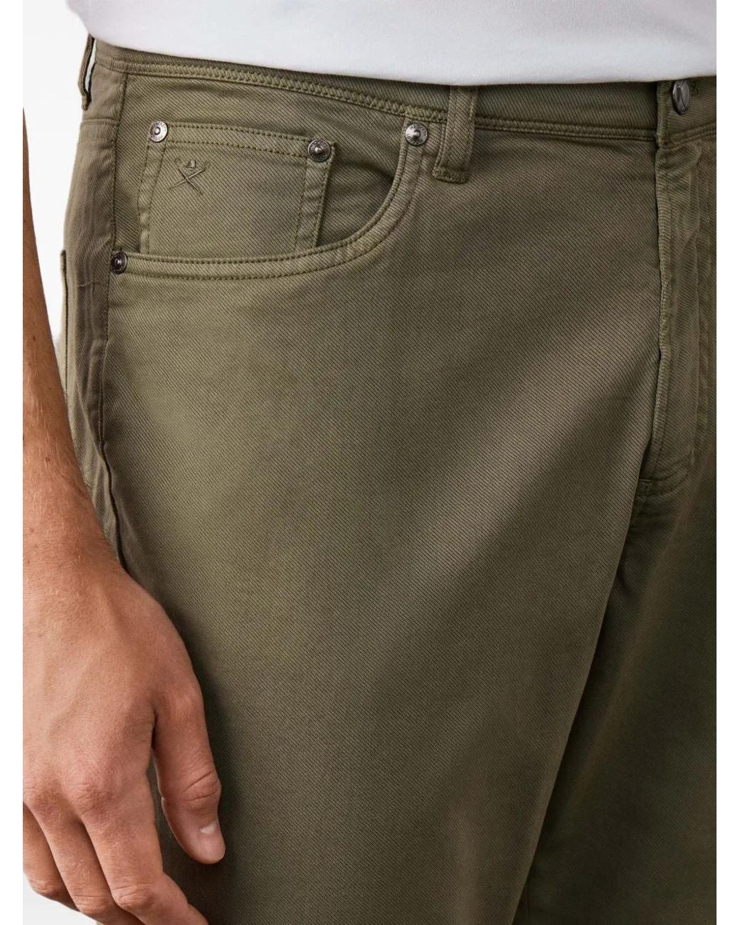 Hackett Green Straight-Leg Trousers for men