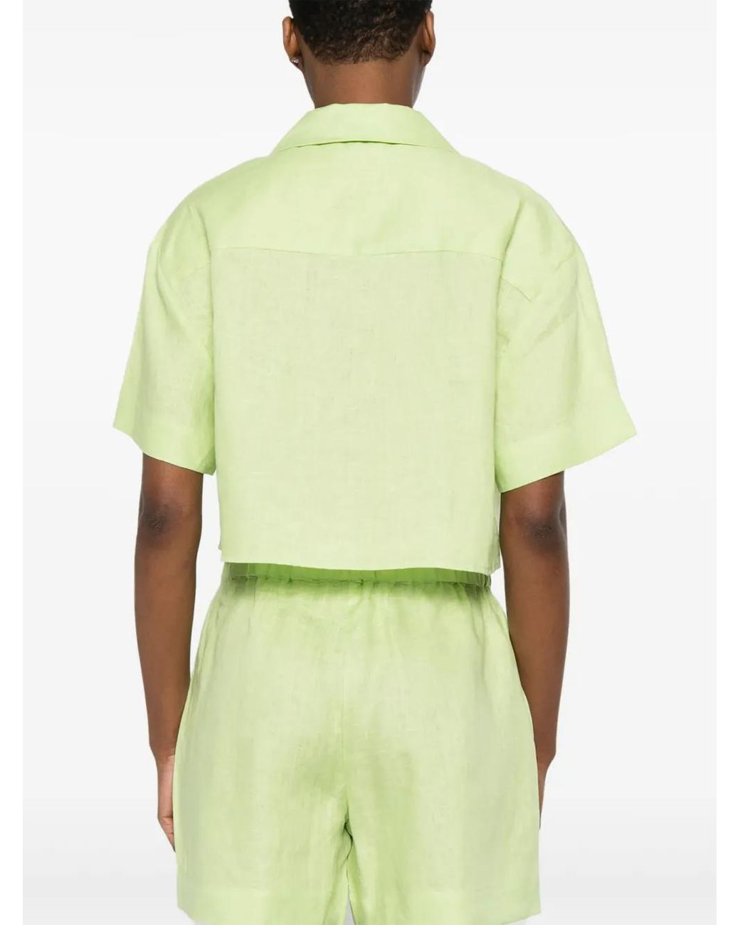 Asceno Lincoln Blouse in het Green