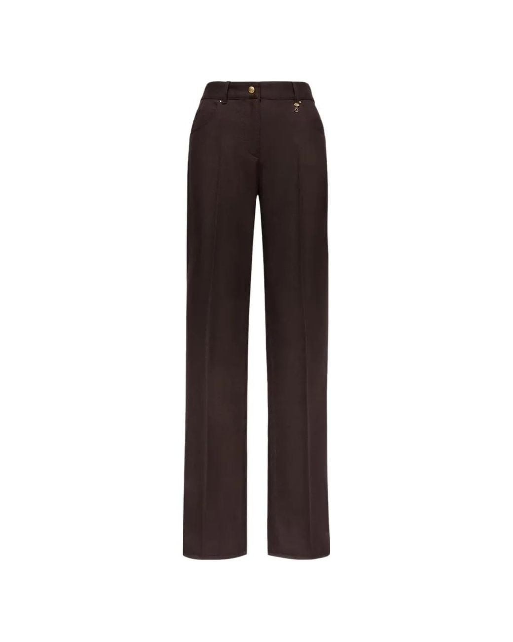 Moncler Brown Pressed-Crease Straight-Leg Trousers