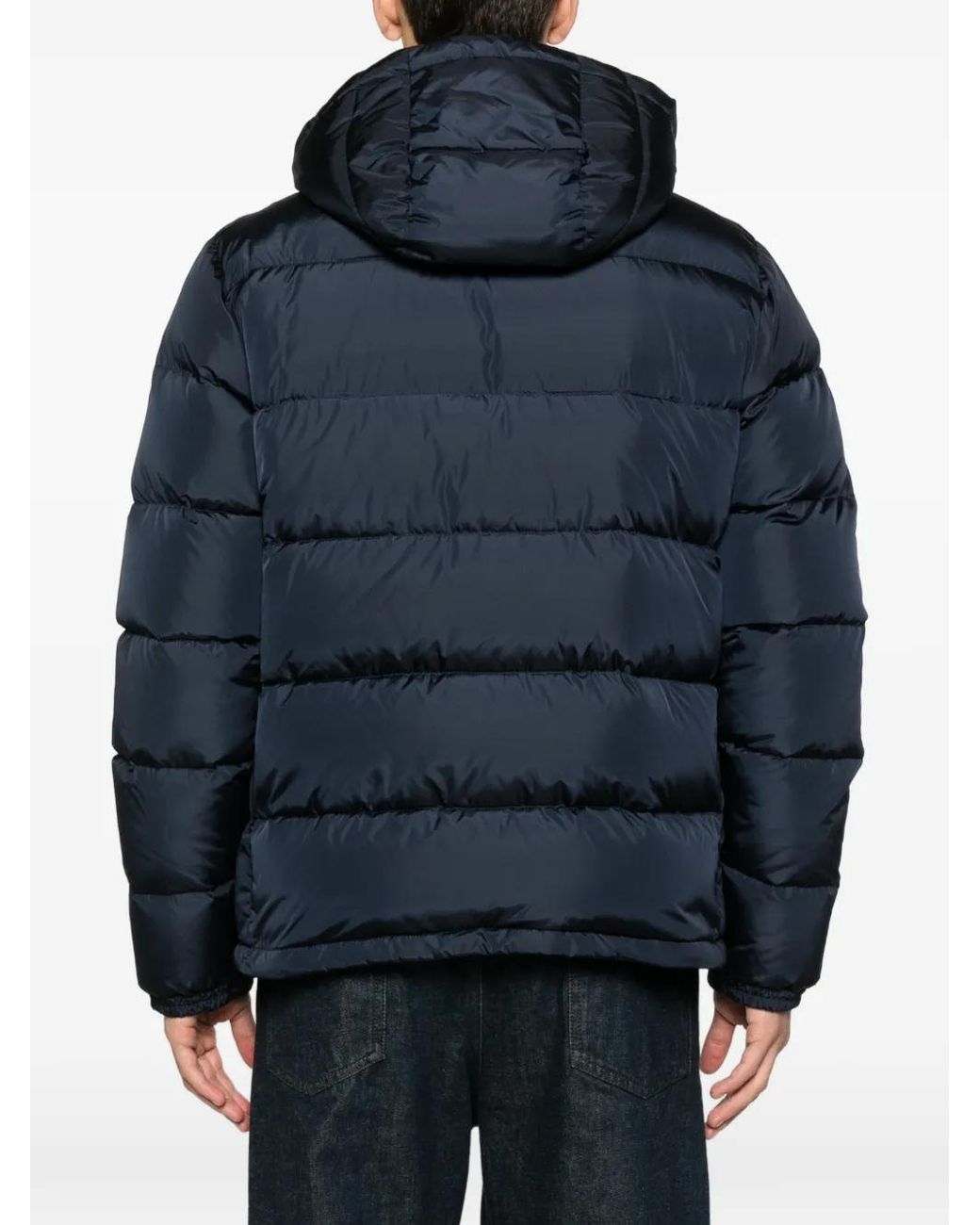 Aspesi Blue Padded Nylon Down Jacket for men