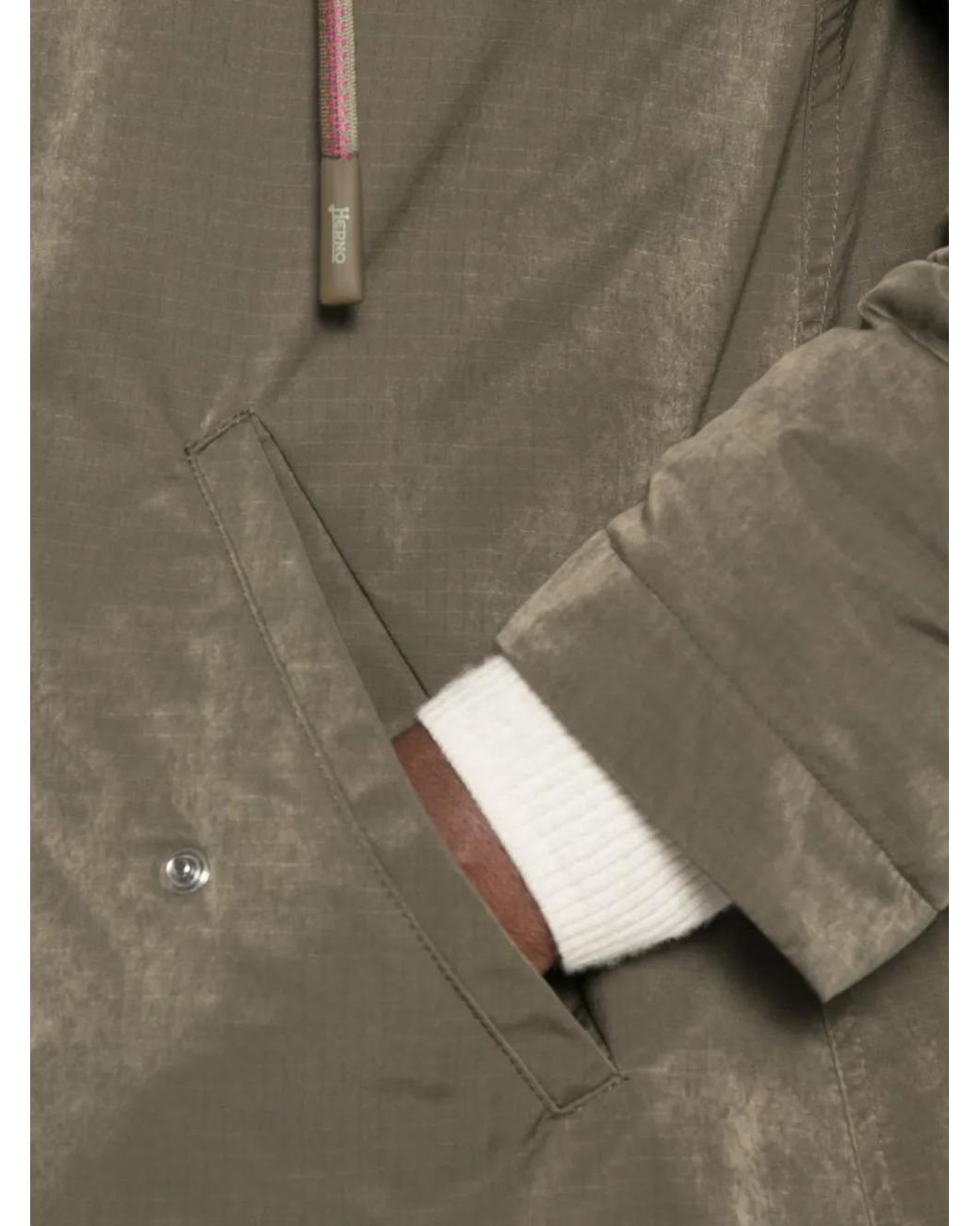 Herno Ripstop Parka Met Capuchon in het Green