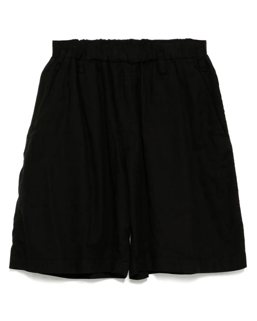 Masnada Black Cotton Shorts for men