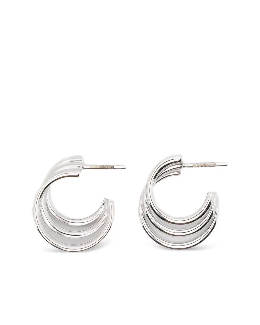 Shaun Leane White Bound Hoop Earrings