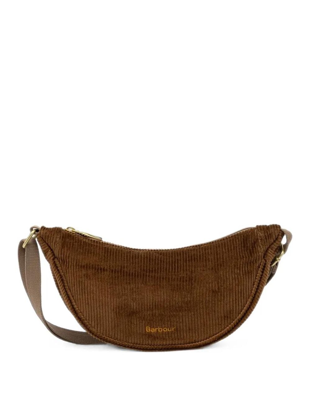 Barbour Brown Corduroy Cross Body Bag