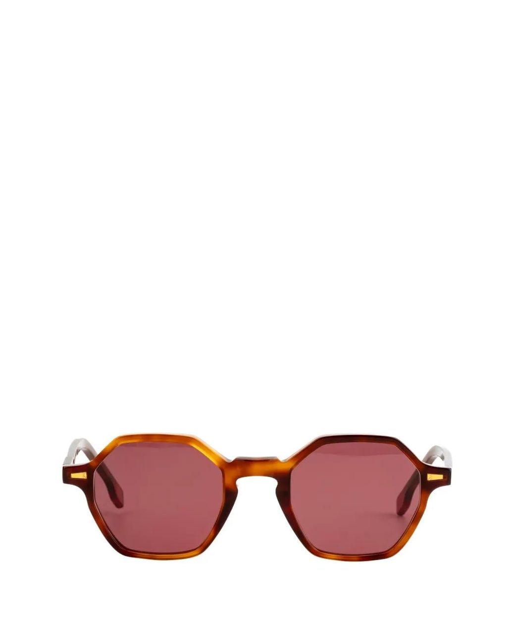 Kyme Pink Alaric Geometric-Frame Sunglasses