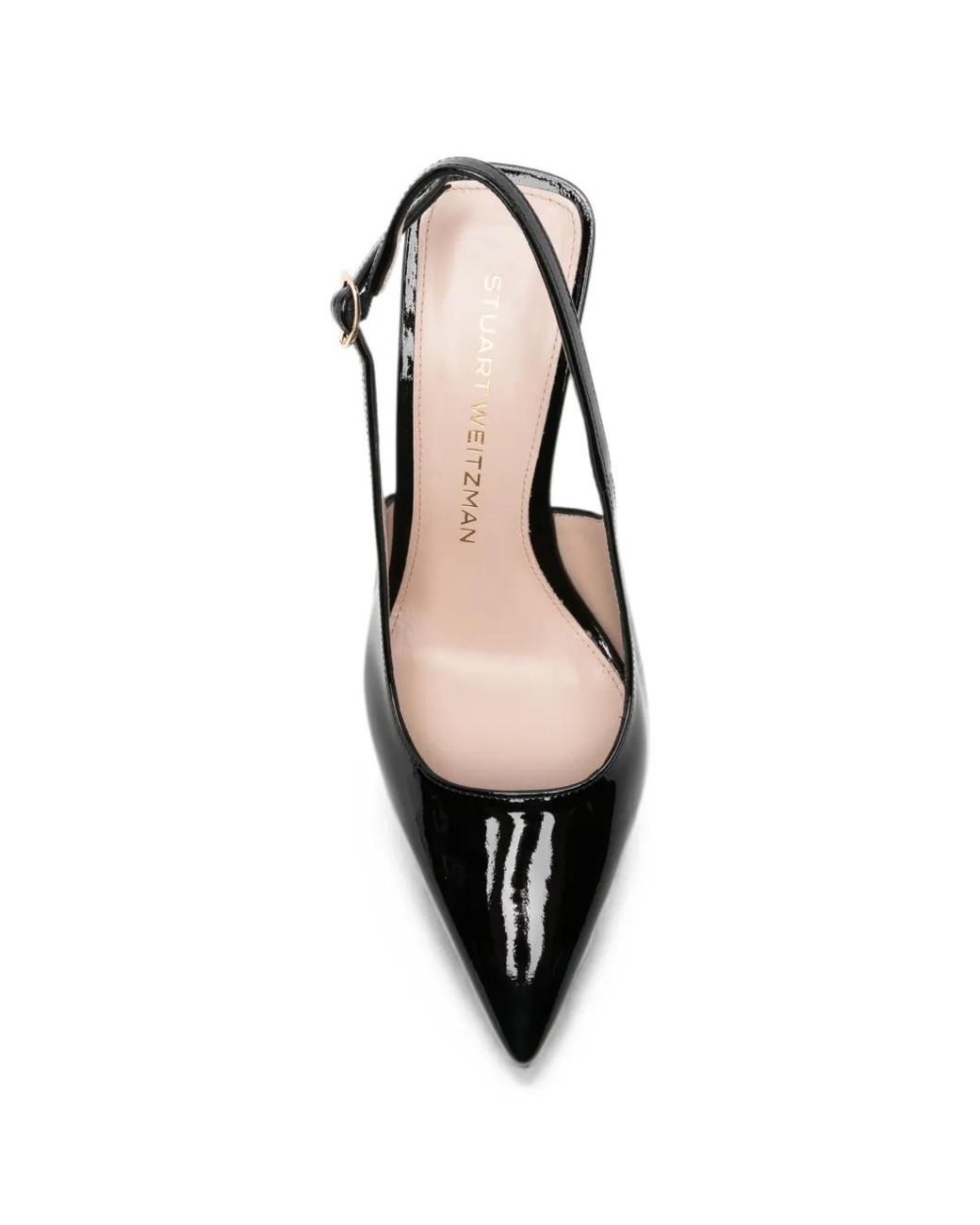 Stuart Weitzman Black Vinnie Slingback Wedge Pumps