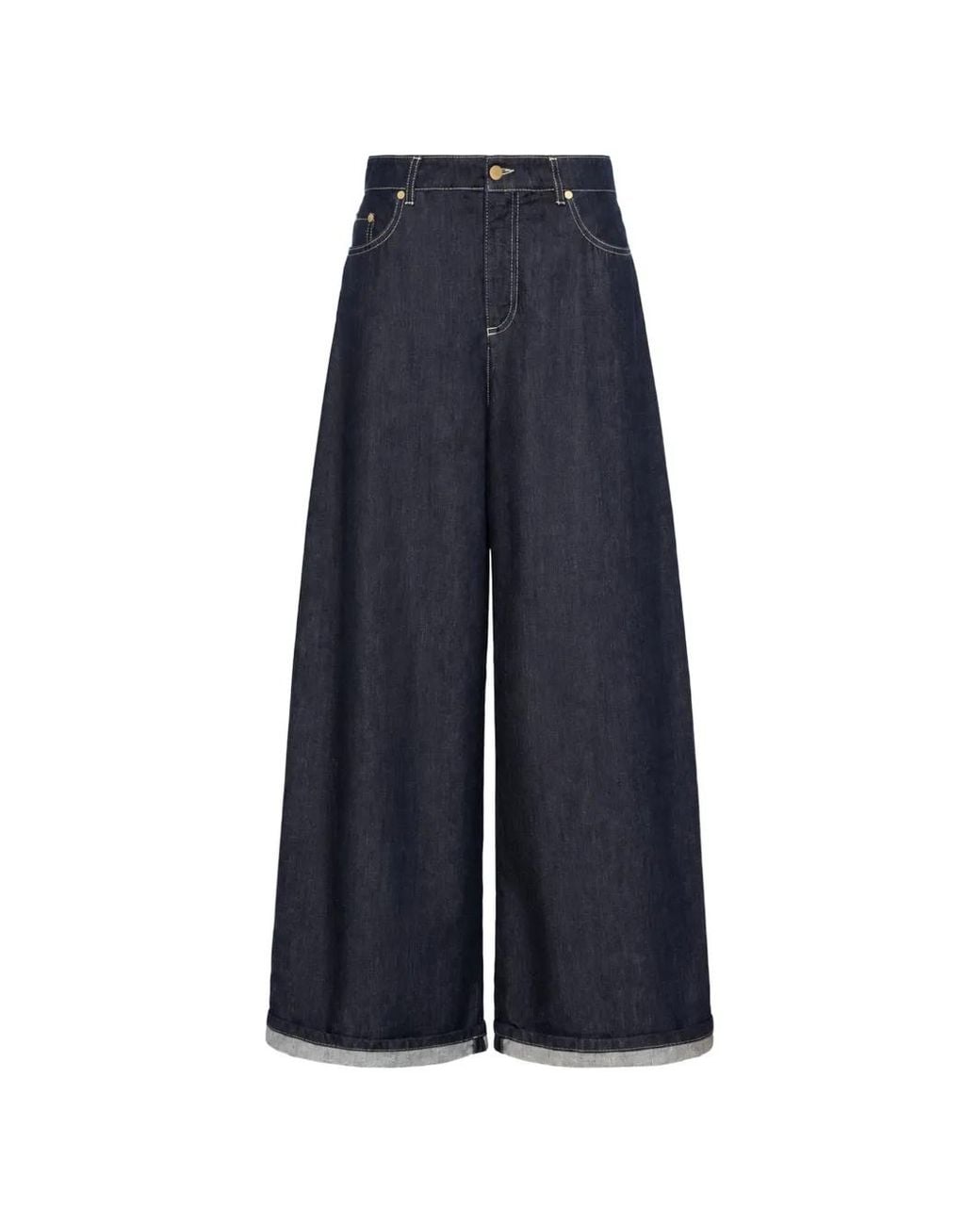 Max Mara Blue Wide-Leg Jeans
