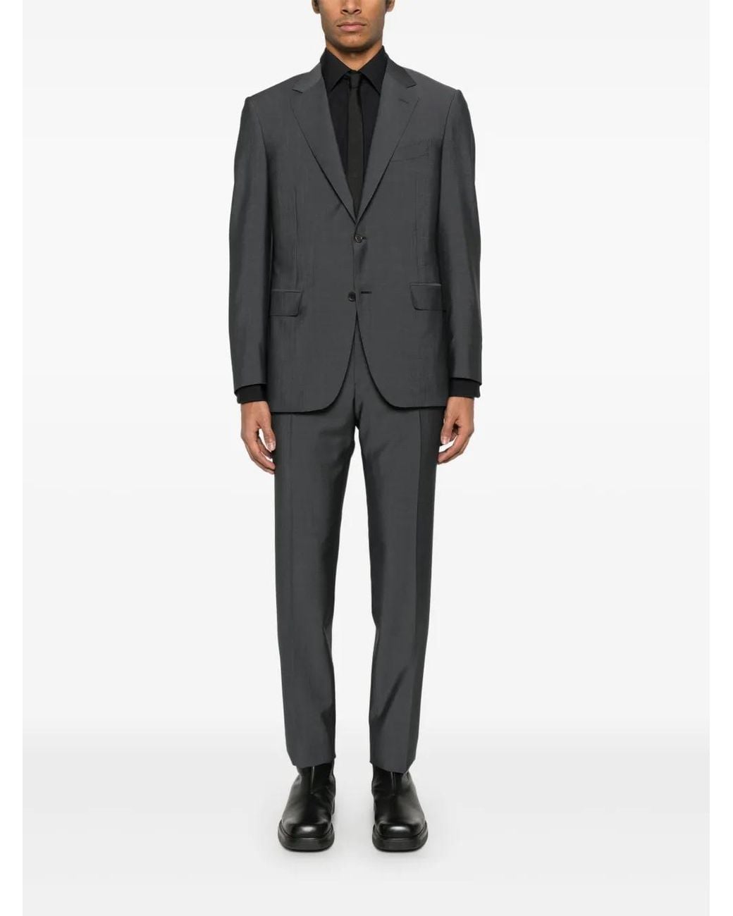 Canali Black Single-Breasted Blazer for men