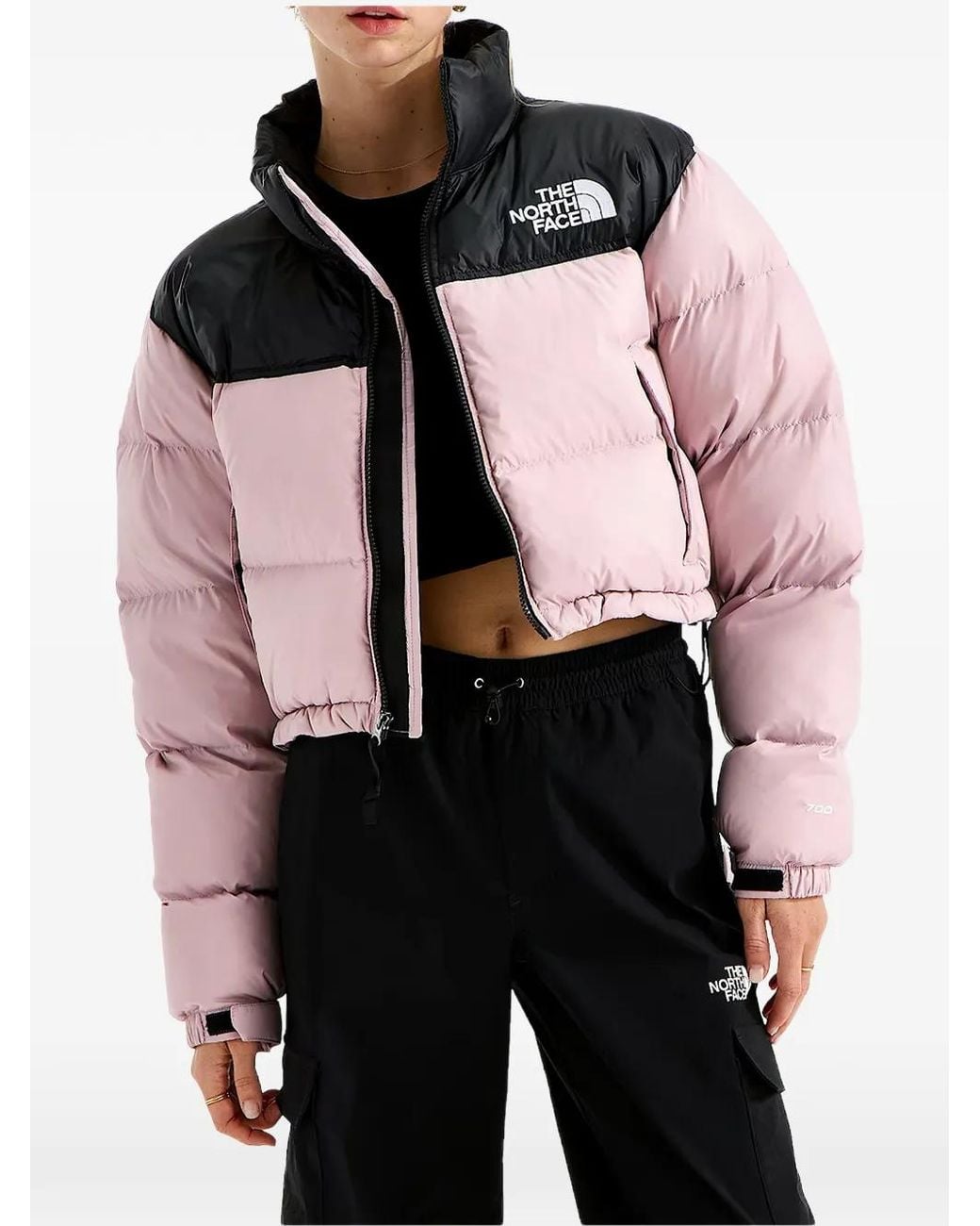 The North Face Black Nuptse Short Puffer Jacket