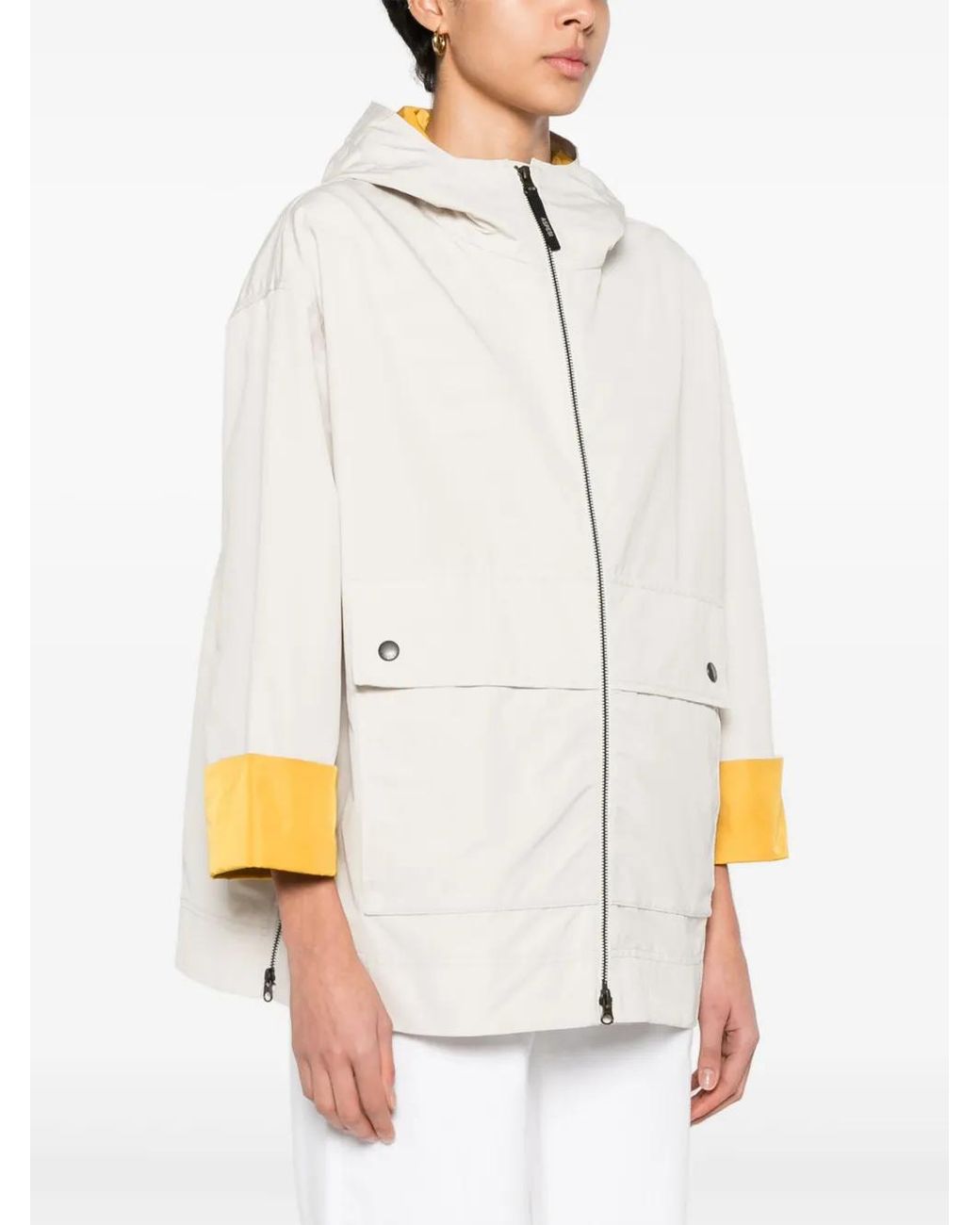 Aspesi White Slub-Texture Jacket
