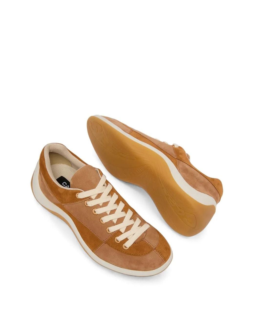 CAREL PARIS Brown Jane Panelled Suede Sneakers