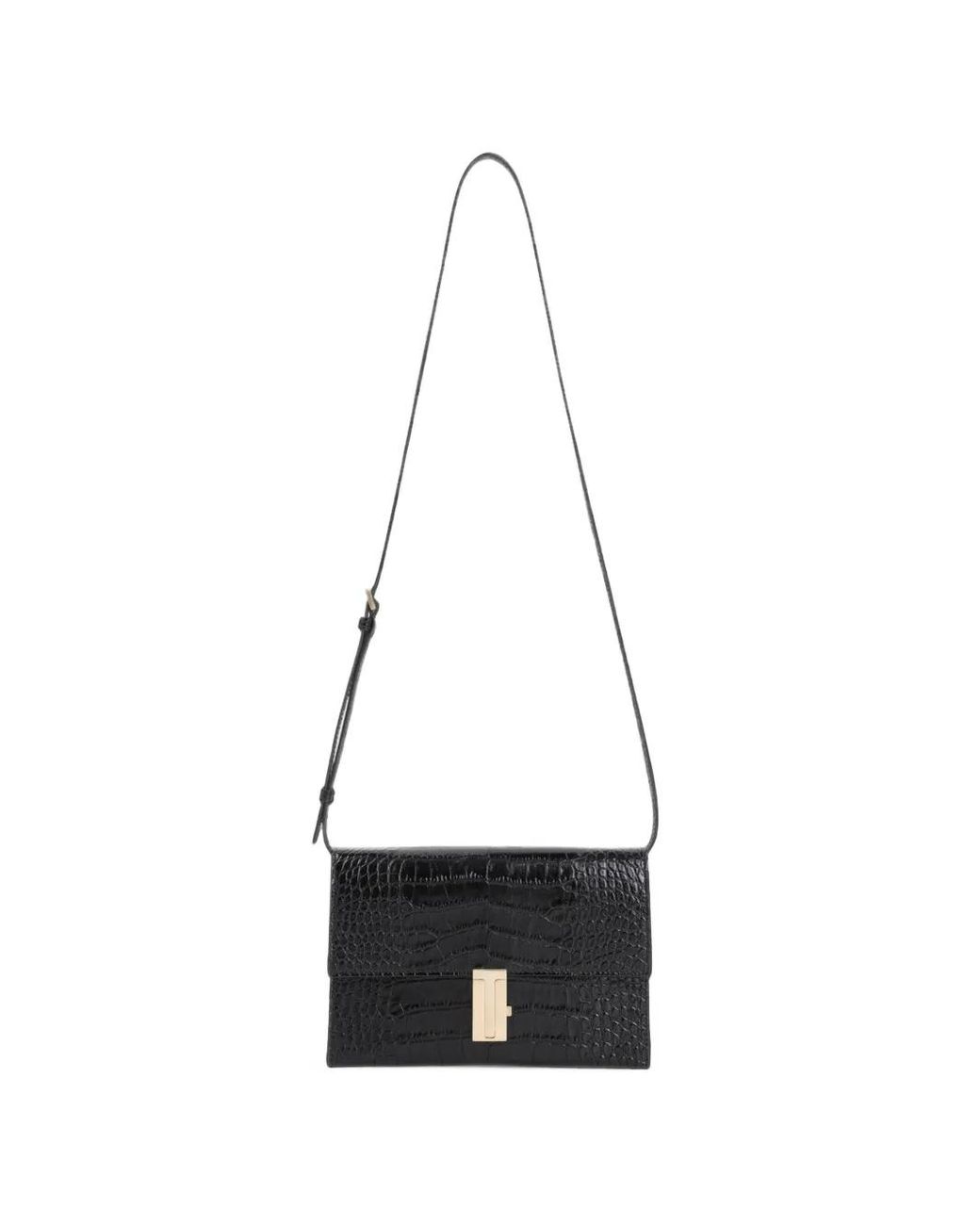 Tom Ford White Mini Tasche Mit Kroko-Effekt