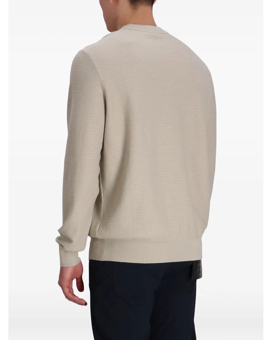 Boss Natural Logo-Appliqué Jumper for men