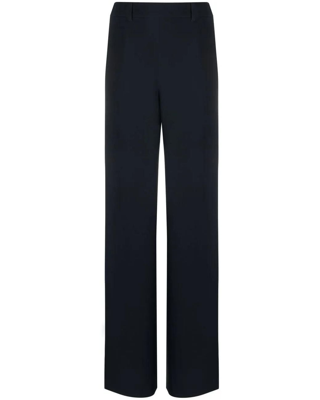 Valentino Garavani Blue High-Waisted Wide-Leg Trousers