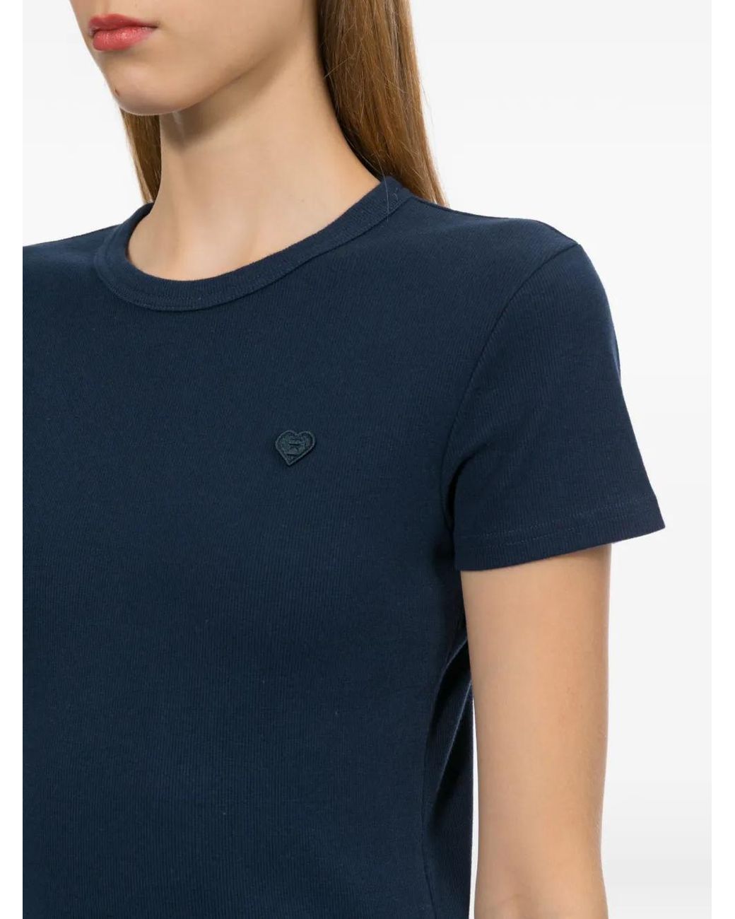 AAPE BY A BATHING AP Blue Heart Badge T-Shirt