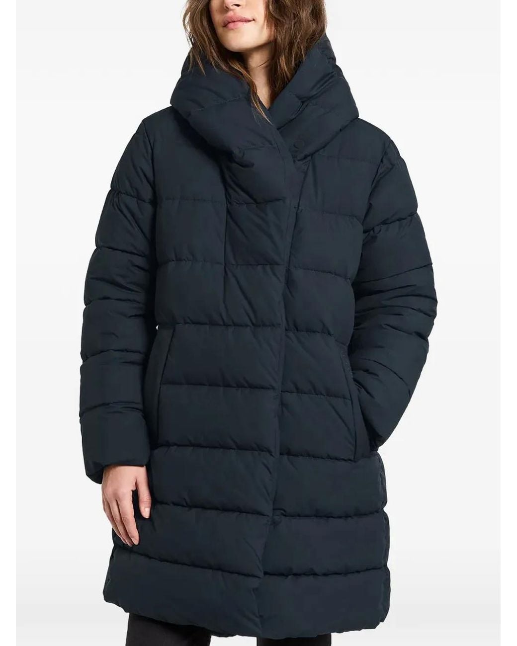Didriksons Blue Nella Quilted Hooded Jacket