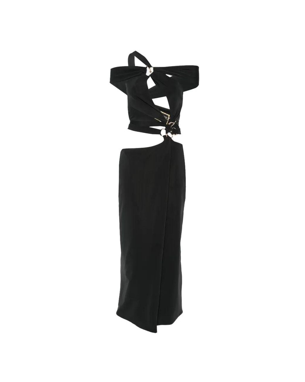 MITILIANE COUTURE Black Cut-Out Midi Dress