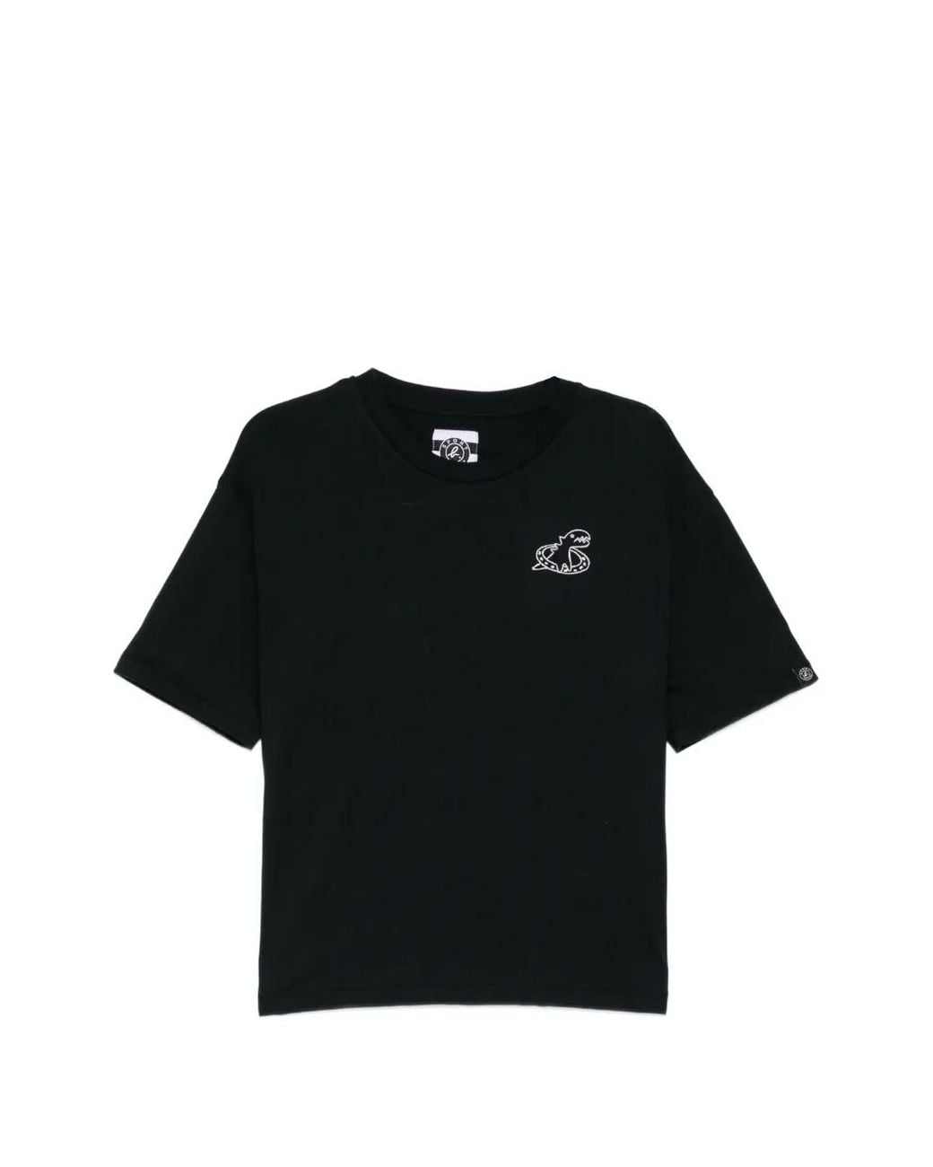 SPORT b. by agnès b. Black Logo-Embroidered T-Shirt