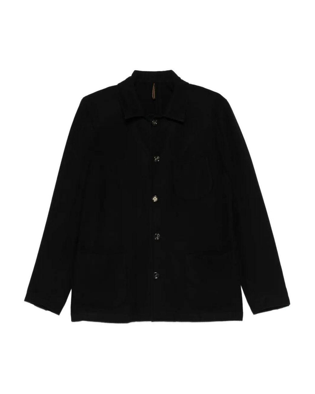 Dell'Oglio Button-Down Overhemd in het Black voor heren