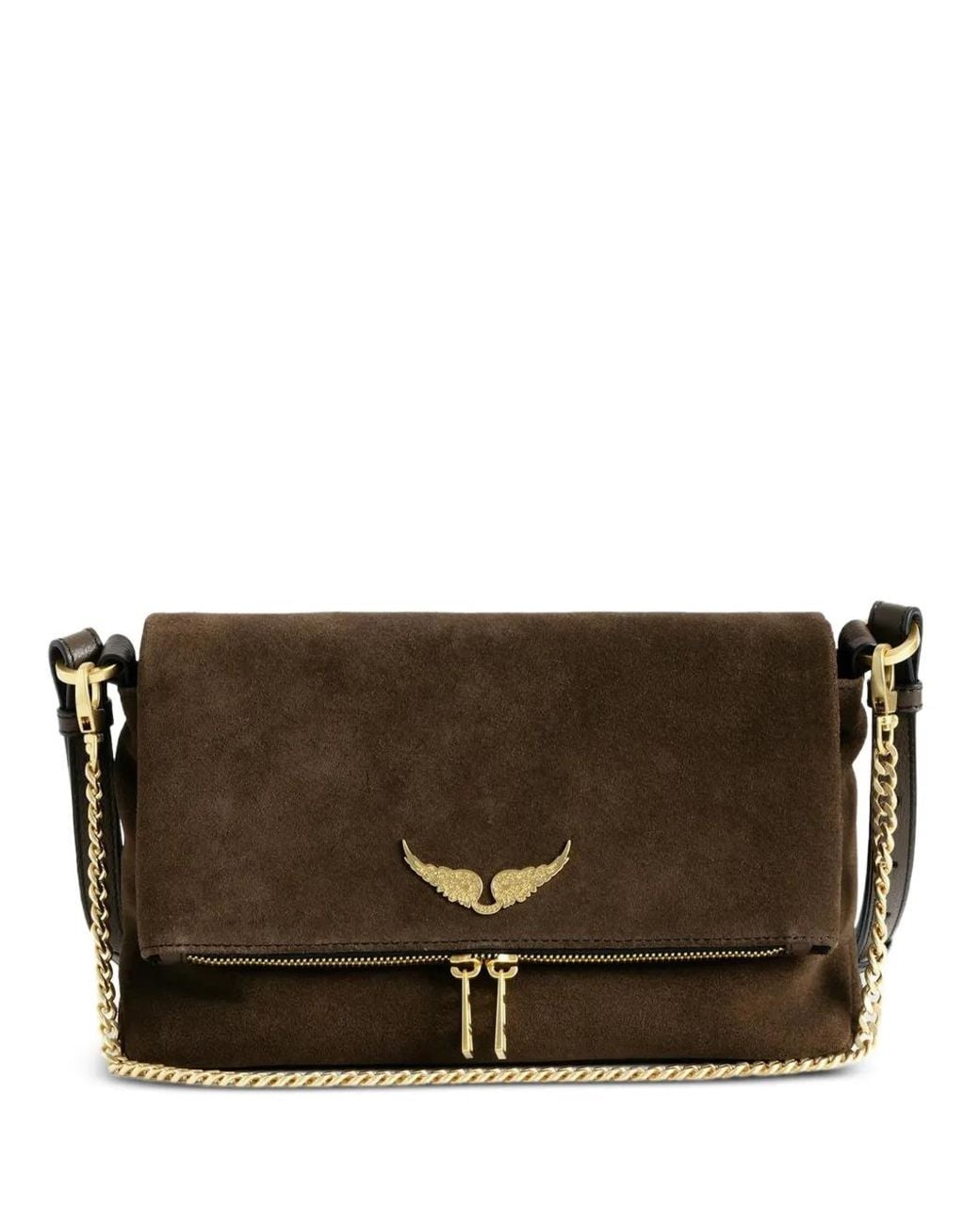 Zadig & Voltaire Brown Rocky Ii Suede Bag
