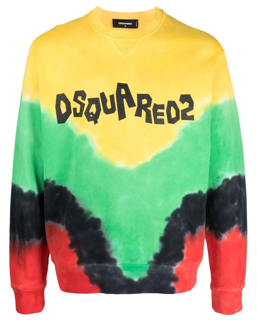 DSquared² Green Logo-Print Cotton Sweatshirt for men