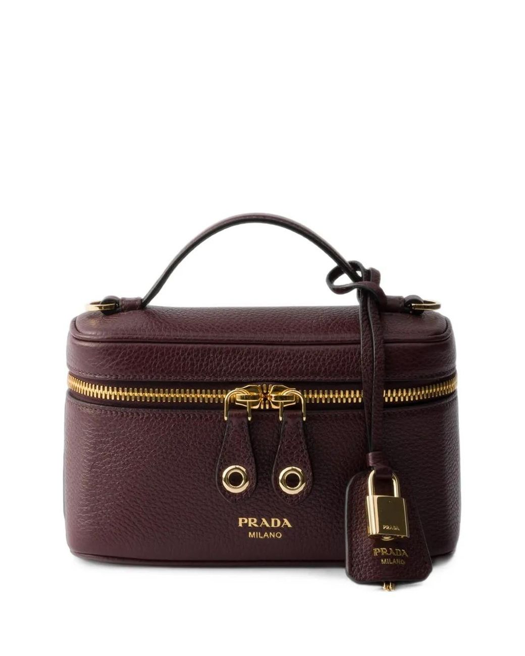 Prada Purple Leather Mini-Bag
