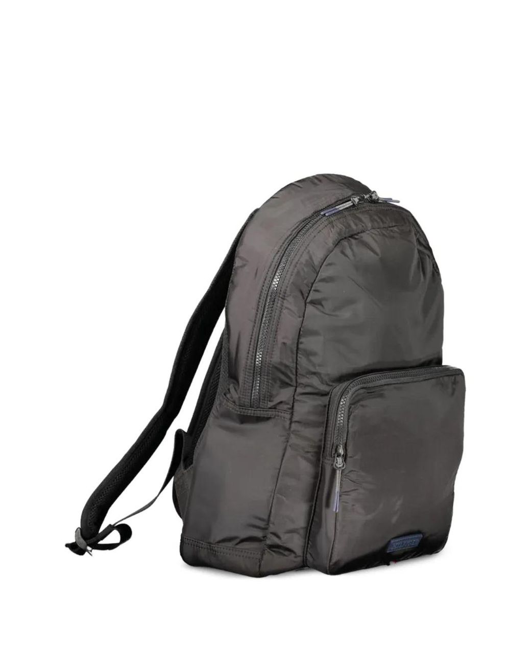 Tommy Hilfiger Black Logo-Patch Backpack for men