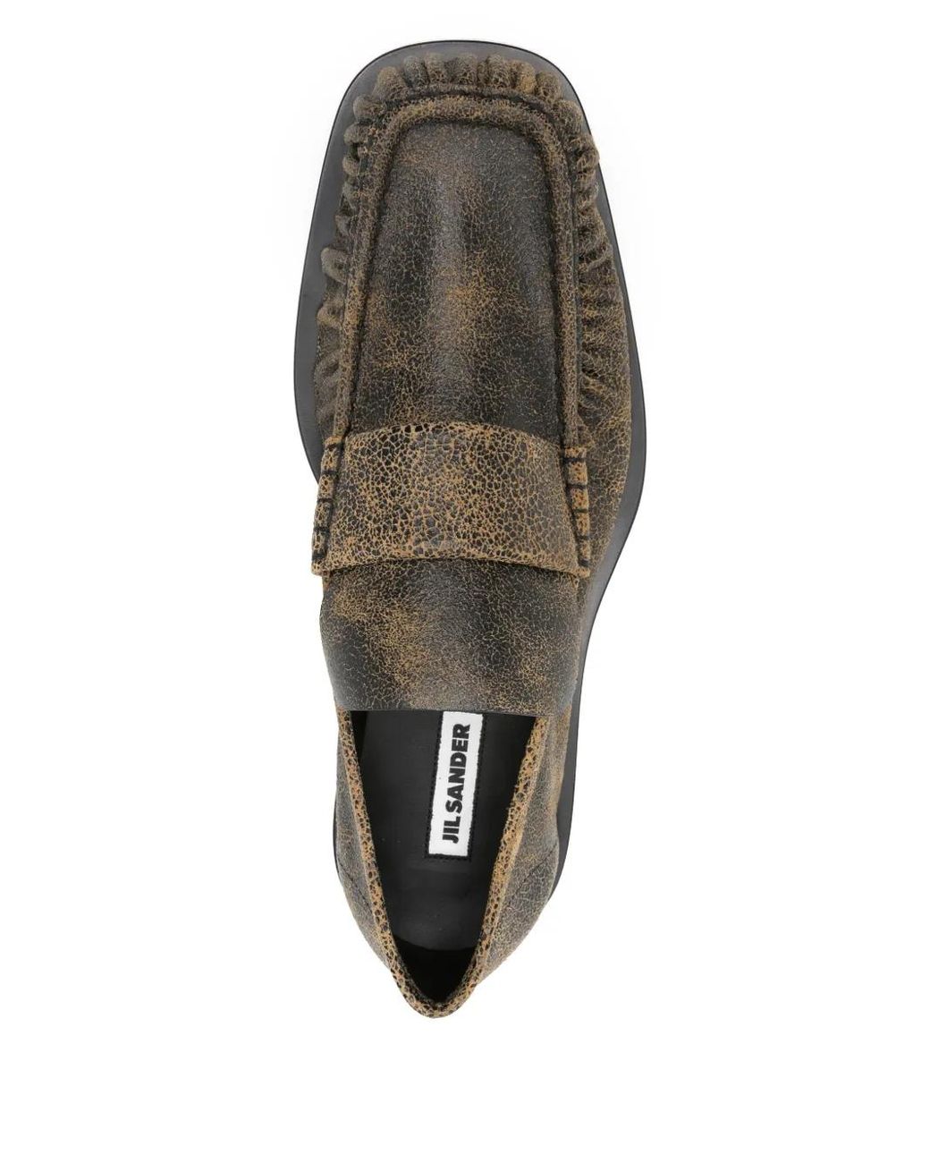 Jil Sander Loafer Mit Riss-Effekt in Gray für Herren