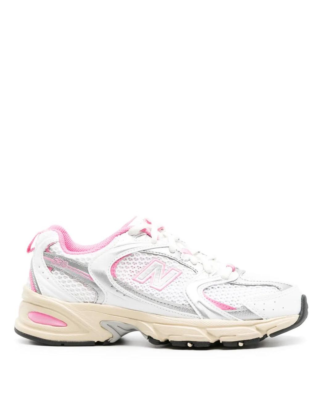 New Balance White Flat Shoes