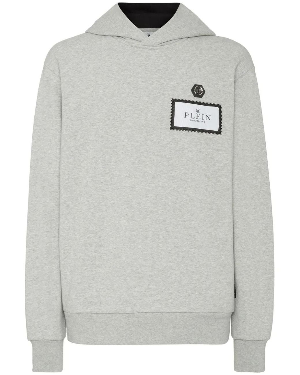 Philipp Plein Gray Appliqué Sweatshirt for men