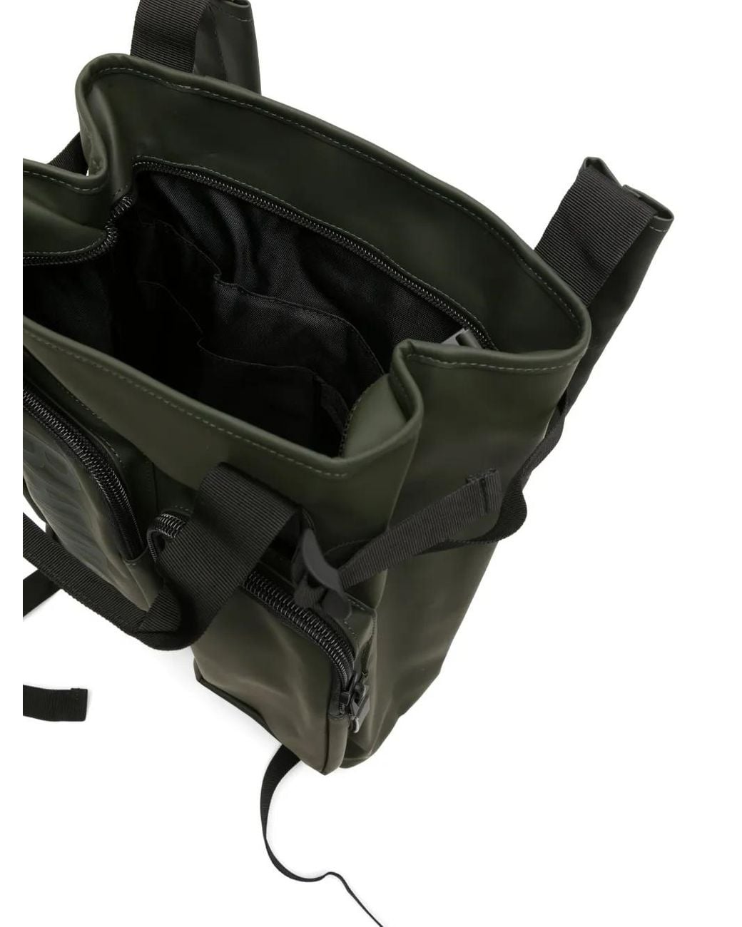 Rains Black Texel Waterproof Backpack