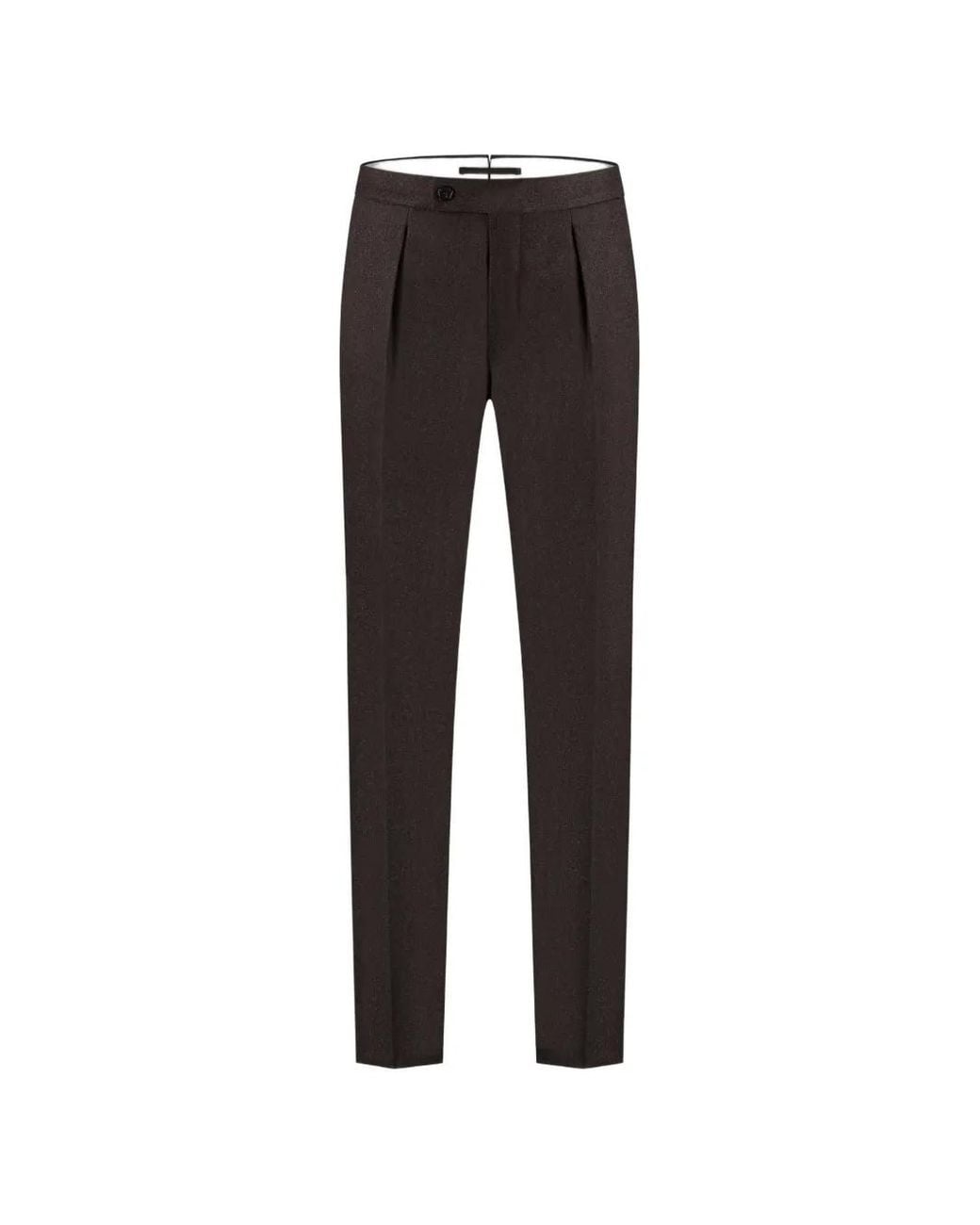 Zanone Black Pleated Wool Trousers for men