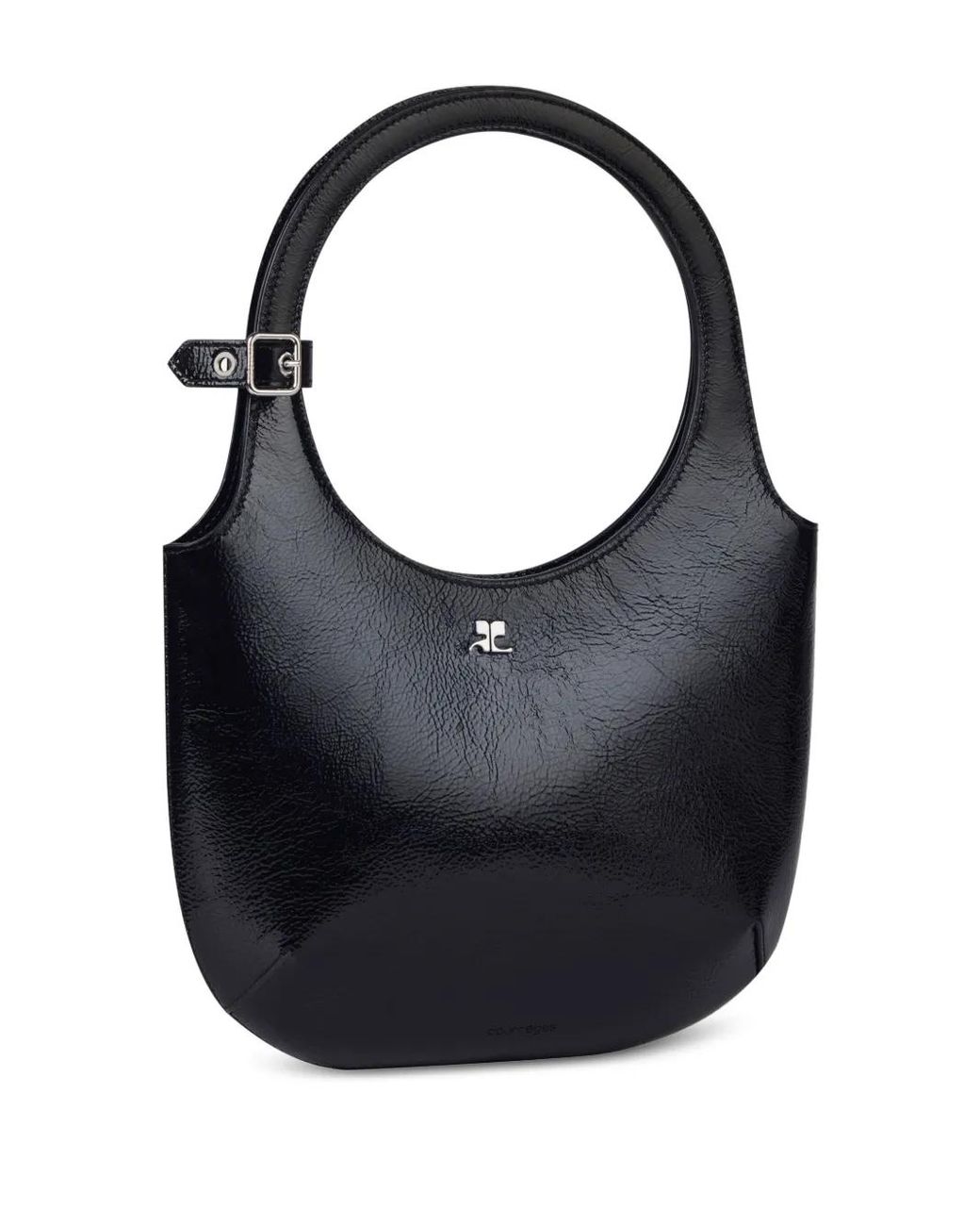 Courreges Black Leather Handbag