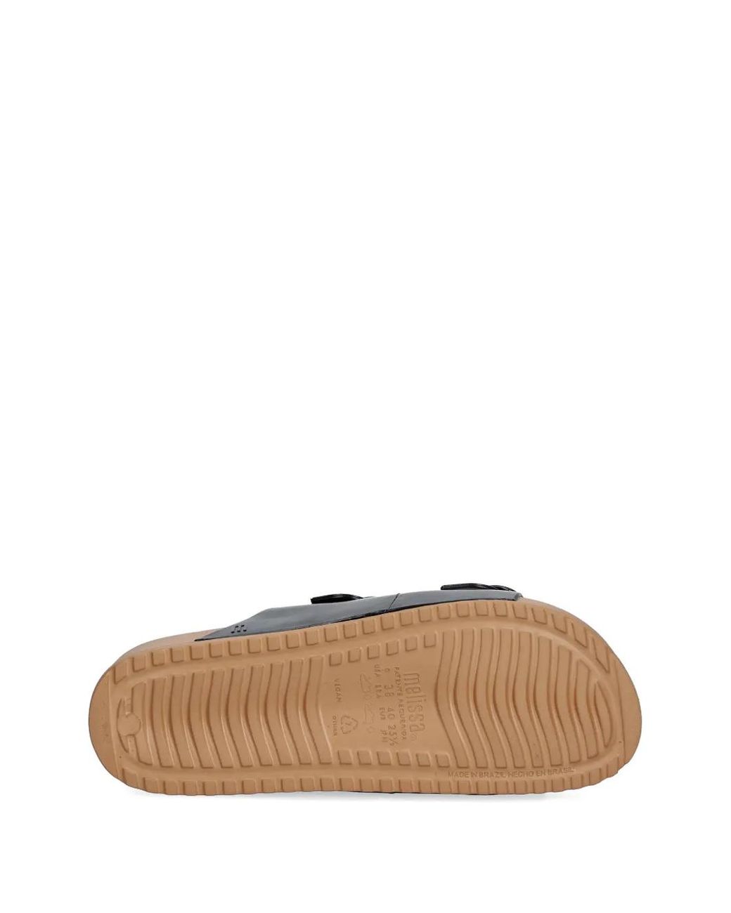 Melissa Black Cozy Buckle-Fastening Slides