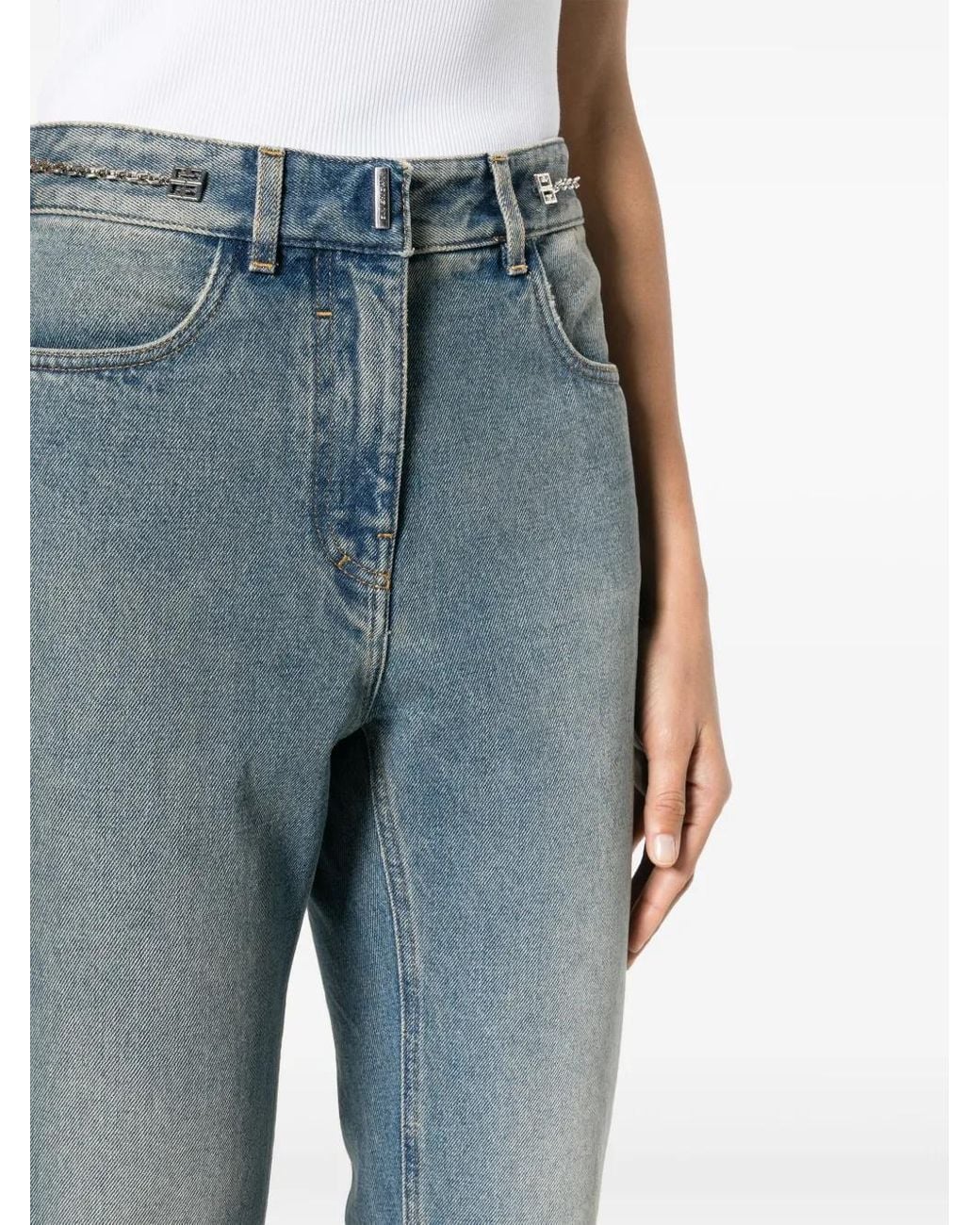 Pantalones Vaqueros Con Detalle De Caden Givenchy de color Blue