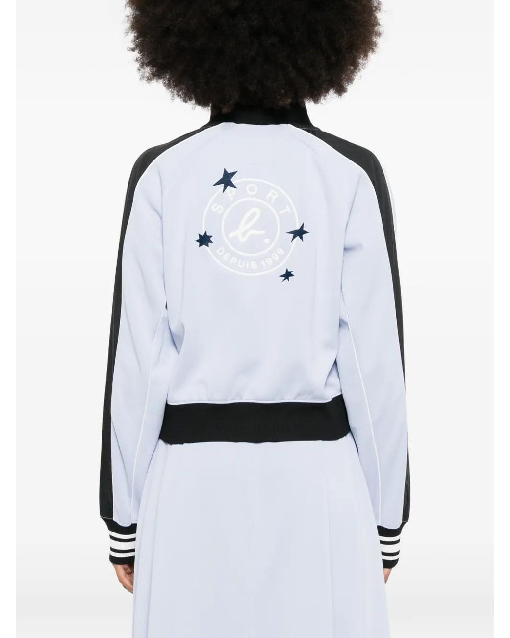 SPORT b. by agnès b. Blue Logo-Embroidered Jacket