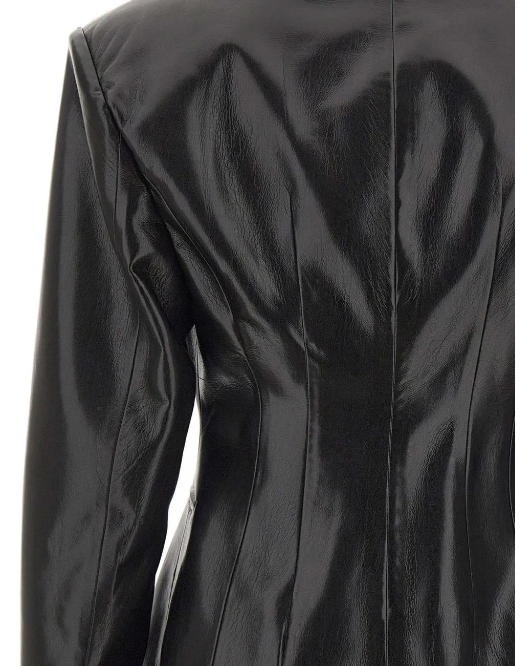 ANDAMANE Black Ottavia Hourglass-Silhouette Blazer