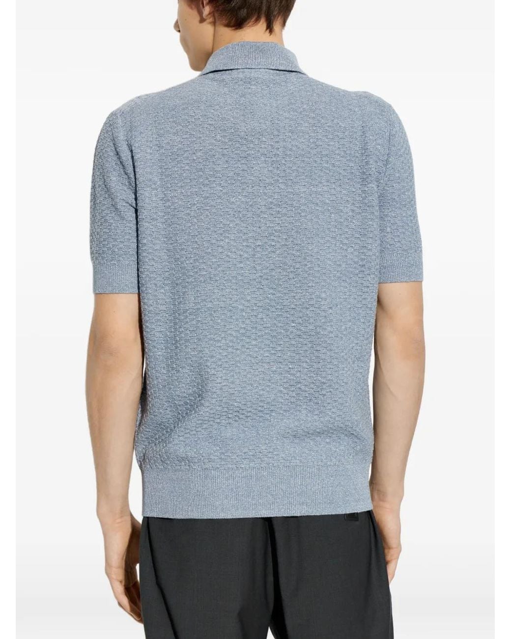 Dolce & Gabbana Blue Polo Neck Jumpsuit for men