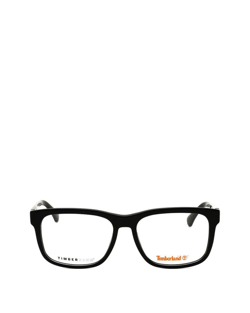 Timberland Black Rectangle-Frame Glasses for men