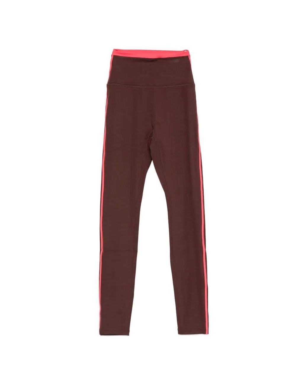 P.E Nation Red Radar Side-Stripe Leggings