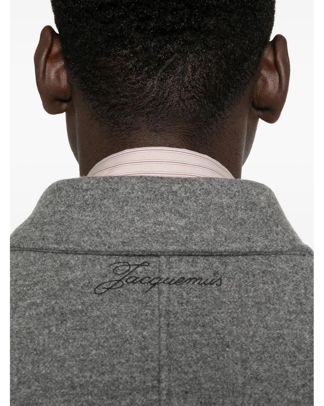 Jacquemus Gray Wool Jacket 'Feltro' for men