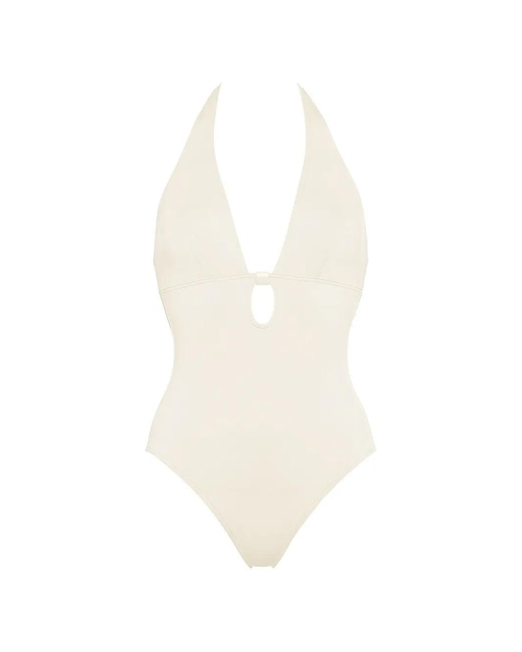 Eres White Harmony Halterneck Swimsuit
