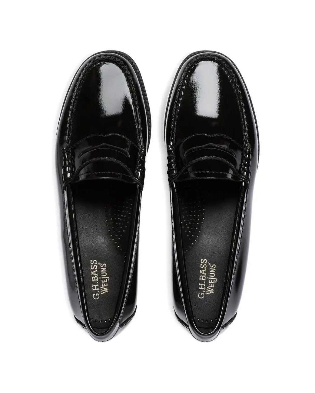 G.H.BASS Black Easy Weejuns Penny Loafers