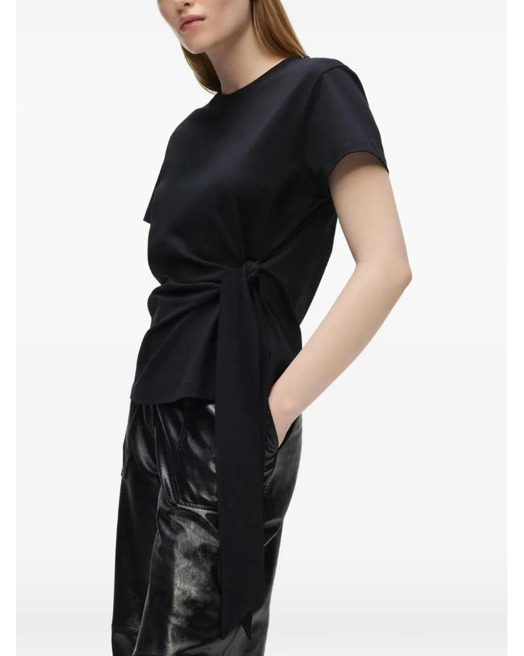 Karl Lagerfeld Black Knot Detail T-Shirt